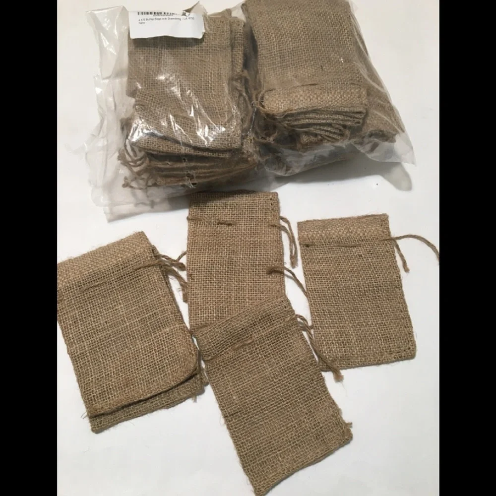 50 Burlap Favor Bags